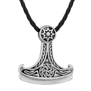 Anhänger Halsketten Religiöse Wikinger Nordische Axt von Perun Halskette für Männer Frauen Slawischer heidnischer Charme Lederkette Amulett Schmuck GeschenkAnhänger