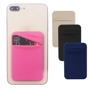 Uchwyty karty Case Mini Universal Alesive Telefon Wstecz Slim Stick-On Pocket Uchwyt Portownik Wyjmowany Portfel Mocno Klei Practical Card