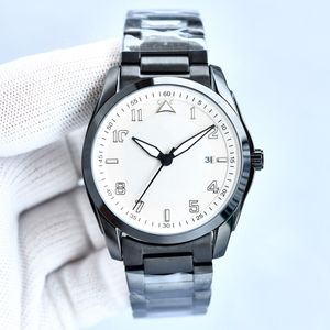 MENS TWATES MEKANISK Rörelse 42mm rostfritt stål Rem Vattentät design Klocka Fashion Wristwatch