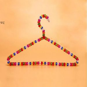10pcs/lot Adult pearl plastic hanger colorful crystal ball beautiful hangers for clothes pegs coat suit dress hanger CCA13037