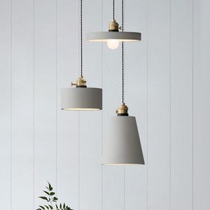 Lampy wiszące projektant lampa vintage wystrój domu cement kawiarnia przemysłowe światła baru jadalnia kuchnia wiszące oprawienie oświetleniowe