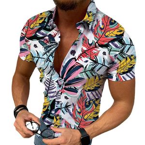 Camiseta curta camiseta camiseta química masculina casual casual havaiana blusa camisa de verão moda de moda elegante hombre festa de festa 3xl blusas