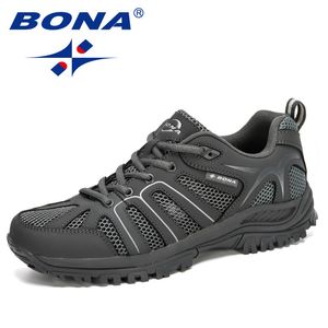 Bona designers de moda Sapatos casuais homens ao ar livre tênis confortáveis ​​mann slip tenis masculino zapatillas hombre 220813