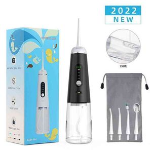 4 Modos Modos Irrigadores Oral Irrigador Dental FLOSSOR DE ATAGEM USB LINHA PORTÁVEL RECARECIDADO PARA DE DENTES CHITENAMENTO DE CLOSSA 350ML 220511