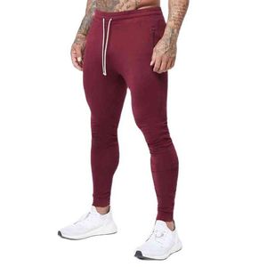 Joggers Sweatpants Men Algodão Casual Skinny Pants Treinando calças de ginástica masculina Fitness Wear Bottoms Running Sports Track Clothing G220713