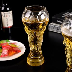 لعبة كرة القدم الإبداعية Crystal Design Crystal Beer Glass Cups Beers Water Mug Barware Party 450ml