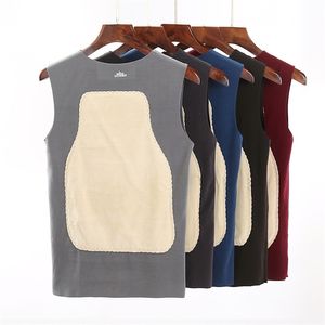 Sömlös höst Winter Casual Mens Tank Top Vest Cold Protection Base Layer Homme Heat Tops Warm Gym Fitness Vest Underwear 220531