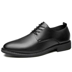 HBP Business Trode Shoes Onner усиливающая формальная кожаная обувь повседневная мужская молодежь удобная мягкая единственная одиночная обувь 220729