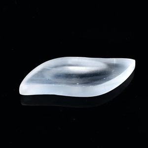 Oggetti decorativi Figurine Piatto di selenite naturale A forma di ciotola Intagliato a mano Ricarica per guarigione Reiki e griglia di cristallo Quarzo Fengshui Mi