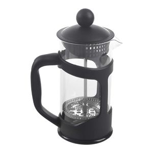 Teebrauer Kaffeekanne Kaffeemaschine Wasserkocher 350 ml Edelstahl Glas Thermoskanne für Kaffeetrinkgeschirr 210408