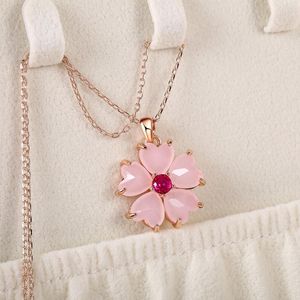 ペンダントネックレスCaoshi Exquisite Women's Flower Stylish Neck Jewelry Statement Party Accessoriesギフト全体のセールドロップ