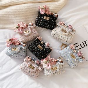 child Crossbody Bags New shoulder bag cute woolen small square bag Fashion boys and girls mini coin purse