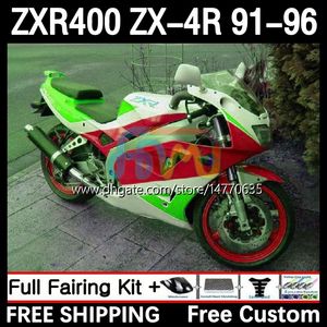 Kit carrozzeria per KAWASAKI NINJA ZXR-400 ZX 4R Carenatura ZXR 400 CC 400CC Carenatura 12DH.116 ZX-4R ZXR400 91 92 93 94 95 96 ZX4R 1991 1992 1993 1994 1995 1996 Corpo rosso verde