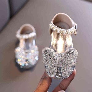 Summer Girls Princess Sandals 2022 Новая весенняя детская обувь детская обувь для ботинки кожа