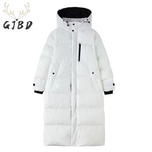 Winter Women's Down Puffer Jackets White Baggy Thickning Warm Hooded Korean Fashion Boutique Clothes Bubble Cotton Padded Coats 211215