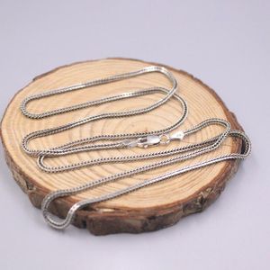 Wholesale silver wheat chain for sale - Group buy Chains Real Sterling Silver Necklace mm Wheat Link Chain inch Stamped S925 Classic DesignChains