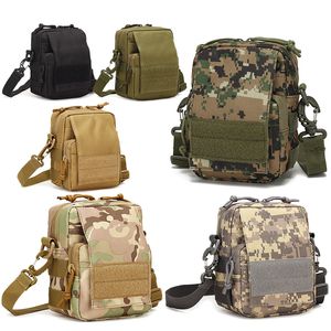 OuoDoor Sports Sling Bag Taktik Paketi Sırıltma Sıralama Saldırı Kamuflajı Versipack Molle Omuz Çantası No11-211