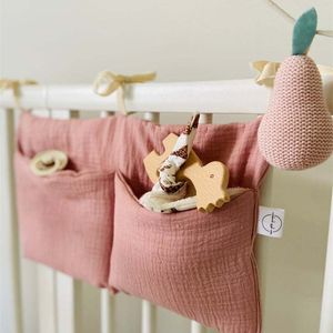 Baby-Nachttisch-Aufbewahrungstasche, Babybett-Organizer, Hängetasche, Bron Baumwolle, Bettaufbewahrung, Wickeltasche, Säuglingsbettwäsche-Set 220531