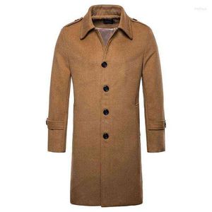 يمزج الصوف للرجال معاطف الشتاء الكتف الكتف واحد للرجال للرجال X-Long Jackets Man's Piedcoat 2022 Ma T220810