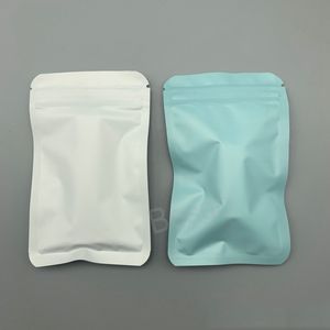 Scrub sacchetto con cerniera in alluminio riutilizzabile sacchetto di plastica ecologico sacchetto di conservazione degli alimenti sacchetti di imballaggio per spezie da tè da cucina BH6257 TYJ