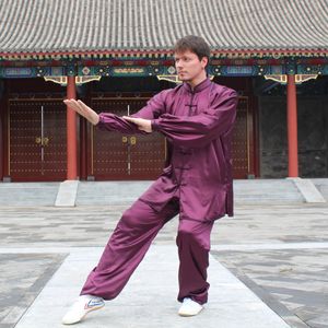 Men's Tracksuits Professional martial arts clothing children traditional boxing performance suits simulation silk Kungfu Wushu Taiji Uniform