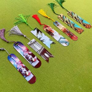 Decorations Sublimation Blank Bookmark DIY Heat Transfer Bookmarks Metal Bookmarks With Tassels Graduation Gift