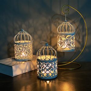 Kerzenhalter, wandmontierte Beleuchtung, Ornamente, Vogelkäfig-Ornament, kreativer Kerzenständer