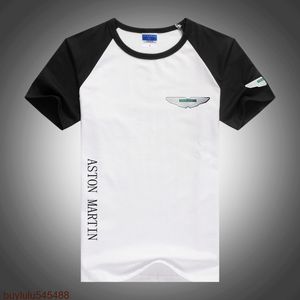 2023 Novos carros de F1 Fórmula 1 Camisetas de manga curta Verão Aston Martin Homens O-pescoço Color Block Redondo Pescoço Raglan Patchwork Casual Sports Tee Top