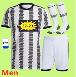 Equipaciones Personalizadas al por mayor-2022 MORATA CHIESA kits de hombres y niños camiseta de fútbol VLAHOVIC DE LIGT chiellini bonucci camisetas de fútbol camiseta de fútbol para niños