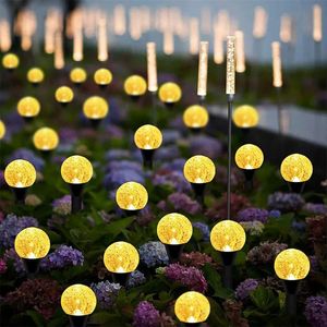 Strings LED 20pcs 25ft 20 In 1 Solar Fairy Lights 8 Modes Waterproof Mini Bubble Decorative Lamp For Yard Decor DropLED