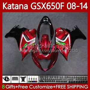 Bodywork For SUZUKI KATANA GSXF 650 GSX-650F GSX650F GSXF650 2008 2009 2010 2011 12 13 14 120No.132 GSX 650F GSXF-650 08 09 10 11 2012 2013 2014 Red black OEM Fairings