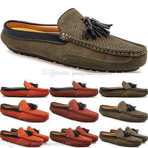 Primavera Verão Nova Moda Estilo Britânico Mens Lona Casual Ervilha Shoes Slippers Manusent Cem Lazer Estudante Homens Preguiçoso Drive Overshoes Respirável 38-47 2080