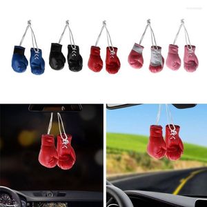Keychains Mini Boxing Gloves Miniature Punching Holiday Christmas Ornament Hanging Decoration Or Souvenir Display For Home Enek22
