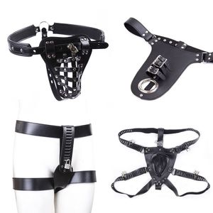 Männer Keuschheit Hosen sexyy Dessous Höschen Harness Fetisch Leder Tanga Unterwäsche Bdsm Bondage Fesseln Frauen Erotische sexy Spielzeug L1