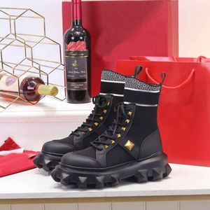 Luxury New Womens Ankle Fashion Cowboy Runway Martin Boots Winter Shoes Lace Up Size 35-42