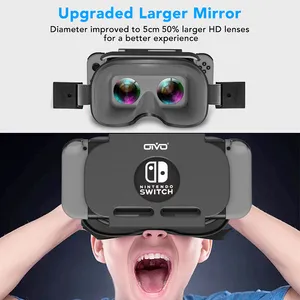 Wholesale virtual kit for sale - Group buy VR Headset for NS Switch VR Big Lens Virtual Reality Movies Gamer Kit NSW D VR Glasses for Odyssey Zelda Games Accessories PS5