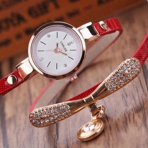 Armbandsurklockor för kvinnor läderanalog kvarts handledsvarumärke mode sport damer titta digital klocka zegarek damski kvinnliga Wristwatches