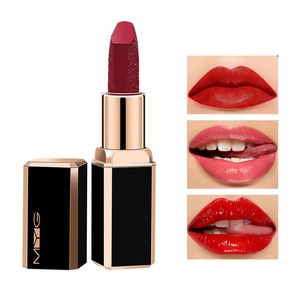 Neue Ankunft Mattglanz Lippenstift Rot Nude Farben Feuchtigkeitsspendender wasserdichter Lippenstift Langlebige Lippen Kosmetik Make-up