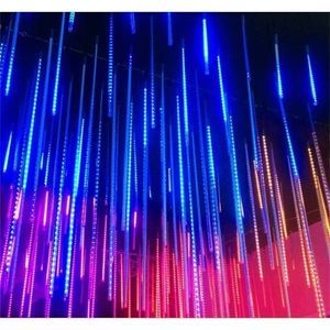 ソーラー屋外の防水流星シャワーのクリスマスライトLED STRING LIGHTホリデーツリーガーデン装飾ランプ201211