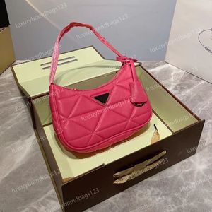 Дизайнерские сумки женские сумочки розовые кошельки. Платы нейлоновые сумки высокого качества холст мода на плечо подлинная кожаная подмышечная подмышка роскошные мини -сумки