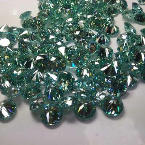 Loose Diamonds Carat Blue Green Moissanite Stone For Nice Jewelry D Color VVS1 Round Gra Pass Diamond Pen TestLoose