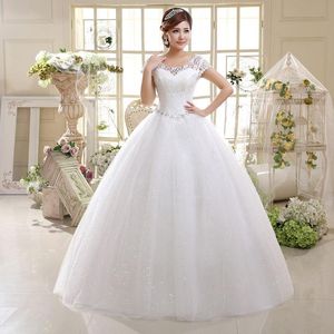 Other Wedding Dresses Simple Dress Double Shoulders Lace Bridal Up Large Size Vestido CasamentoOther