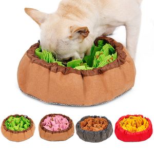 Hund Slow Feeding Bowl Puppy IQ Training Food Feeder Search Outlould Skill Consumer Energy Pet Interactive Toy Supplies Y200917
