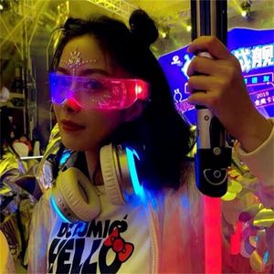Christmas Colorful Luminous Glasses for Music Bar KTV Valentine's Day Party Decoration LED Goggles Festival Performance Props GC1439