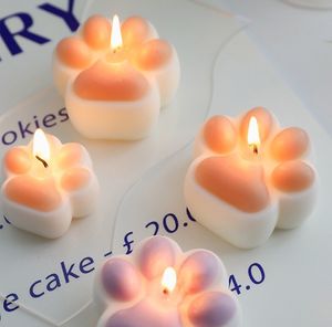 4.5cm Cat Claw Scented Candles Aromatherapy Handmade Wedding Home Decoration Scented Candles Photo Props Ornaments