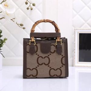 TZ Designer bags Fashion Diana Bamboo Handle Small Handbag Ladies Luxury Handle Bag 5 Colors Casual Shopping Tote Bags