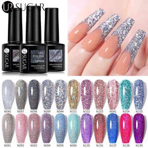 NXY Gel per unghie 7 5ml Paillettes glitter argento Smalto UV Semipermanente Soak Off Led Manicure Art Vernice ibrida 0328