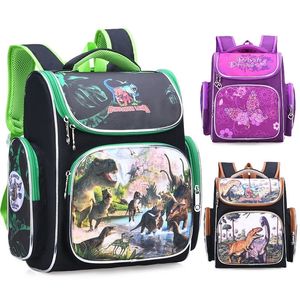 Torba dla dzieci w wieku szkolnym plecak chłopcy 3D Animal Dinosaur Knapsack Kids Satchel Space School Torby Mochila Escolar Y200328