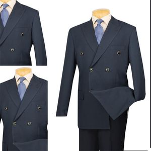 Abiti da uomo Blazer Smoking da uomo bello Risvolto con visiera Blazer doppiopetto Custom Made Groomsmen Wedding Smart Casual 2 pezzi Set