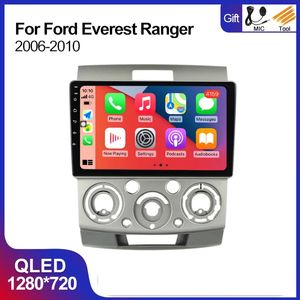 Multimedia Video Player Android 10 GPS Navigation Car Radio WiFi OBD2 för Mazda BT-50 2006-2010